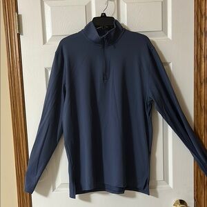 UA Blue/Gray Long Sleeve Quarter-Zip Pullover